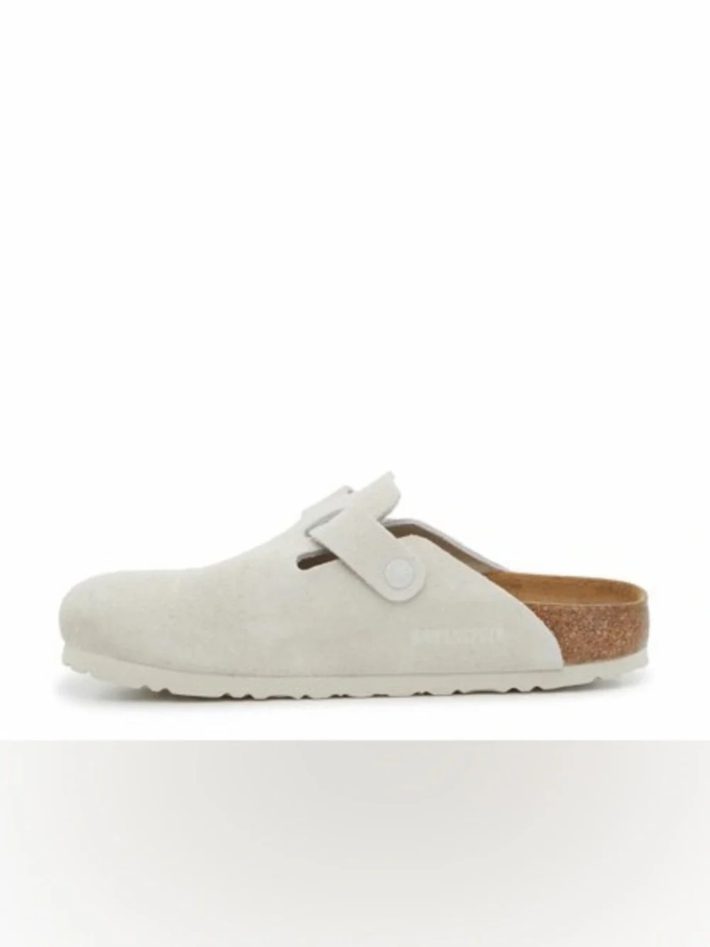 Birkenstock Boston Clog   Suede‎ Clog in Off-White